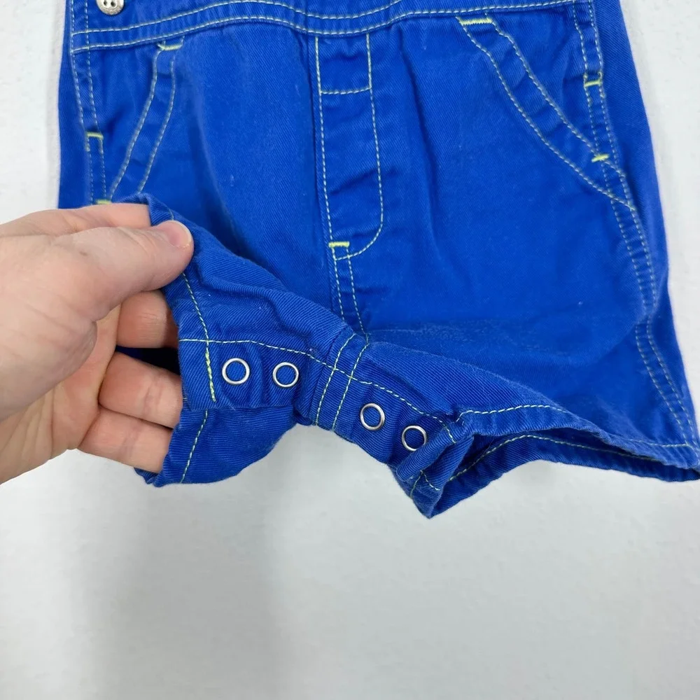 Vintage OshKosh B'gosh baby Overalls with Train Patch